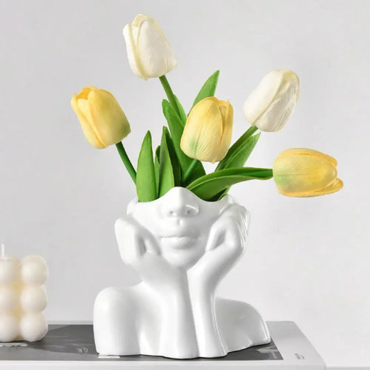 Boho Half Face Vase