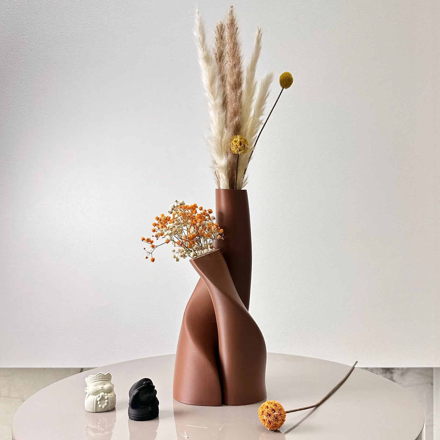 Two-Piece Flowing Vase