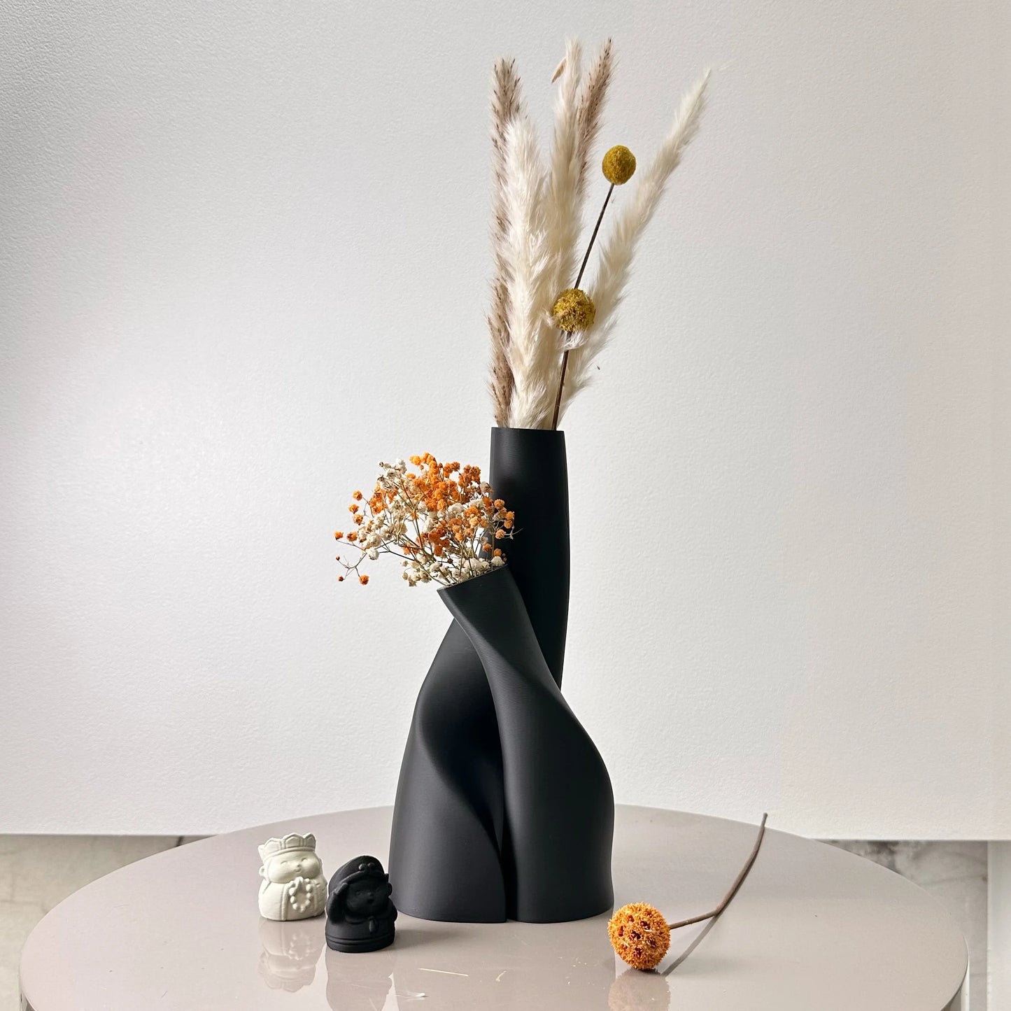 Two-Piece Flowing Vase