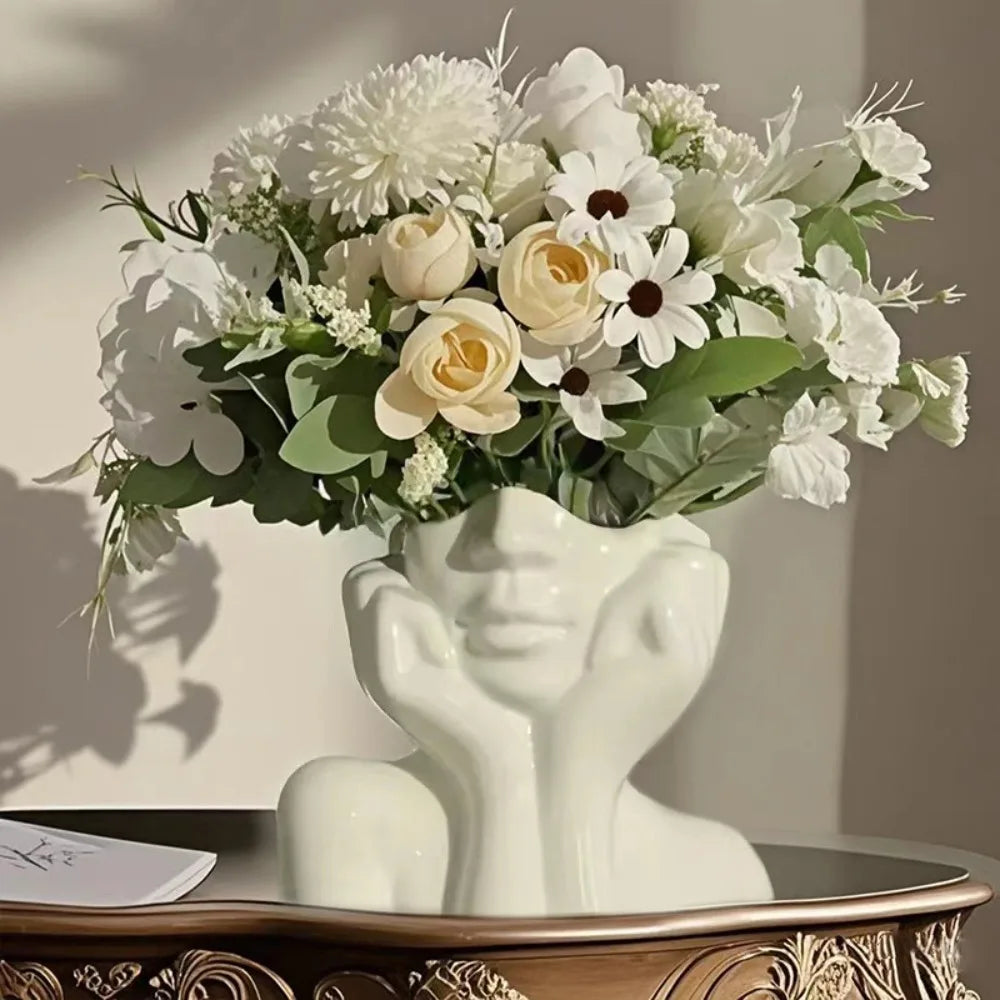 Boho Half Face Vase