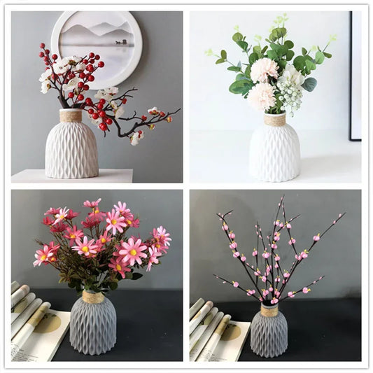 Nordic Origami-Style Textured Shatterproof Vase