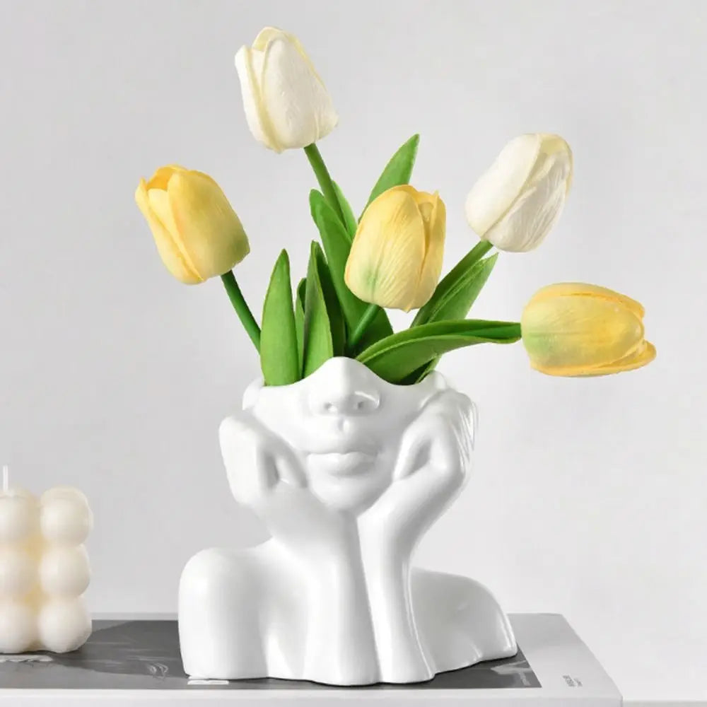 Boho Half Face Vase