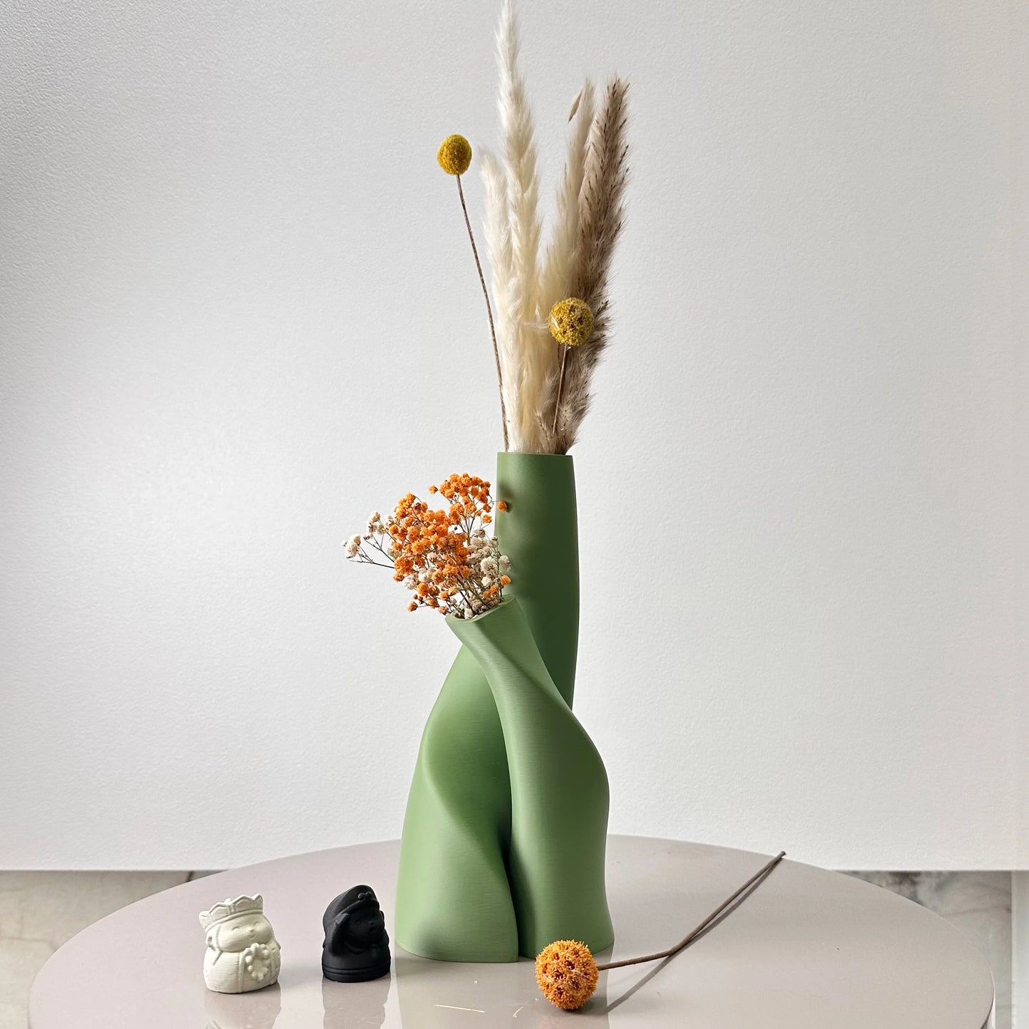Two-Piece Flowing Vase