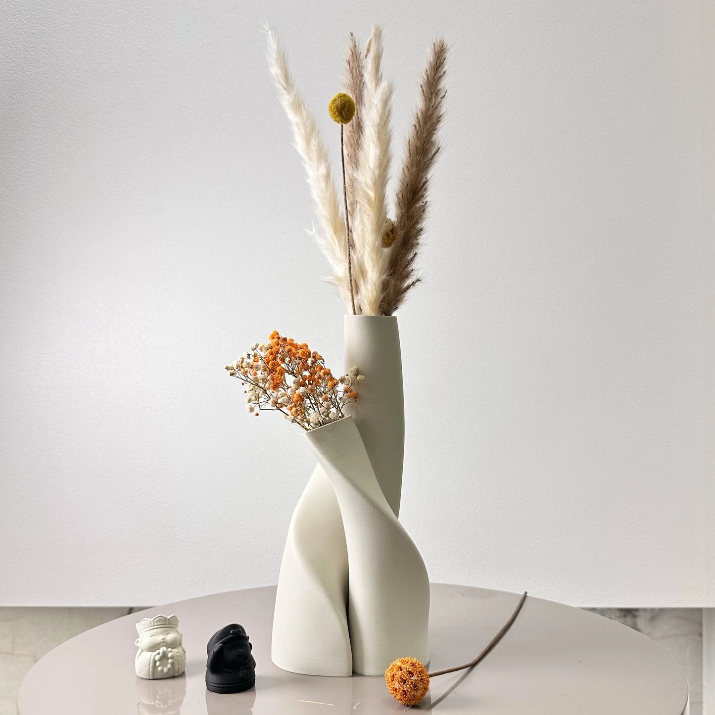 Two-Piece Flowing Vase