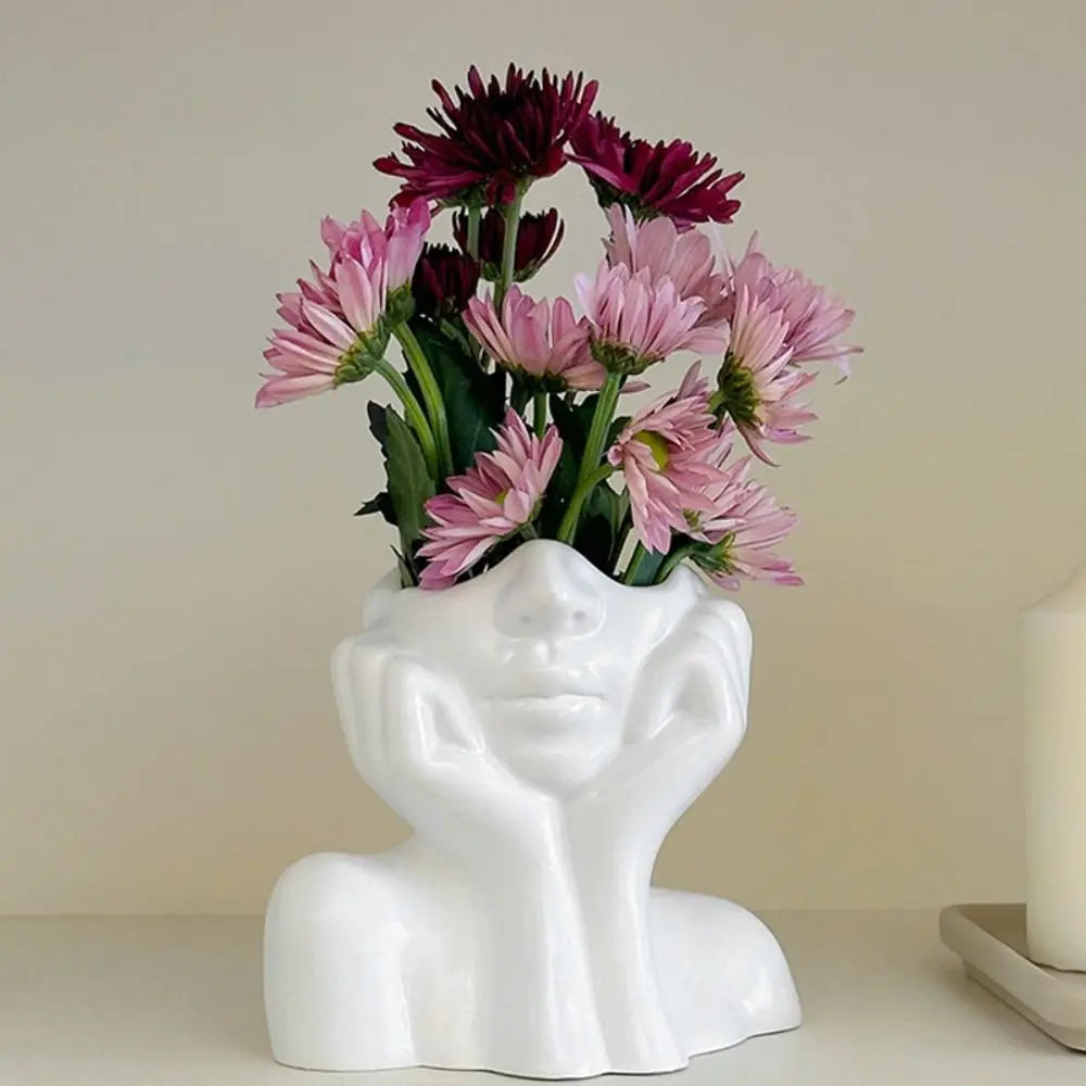 Boho Half Face Vase