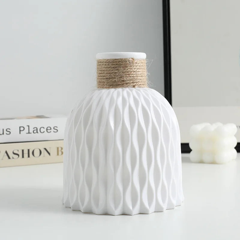 Nordic Origami-Style Textured Shatterproof Vase
