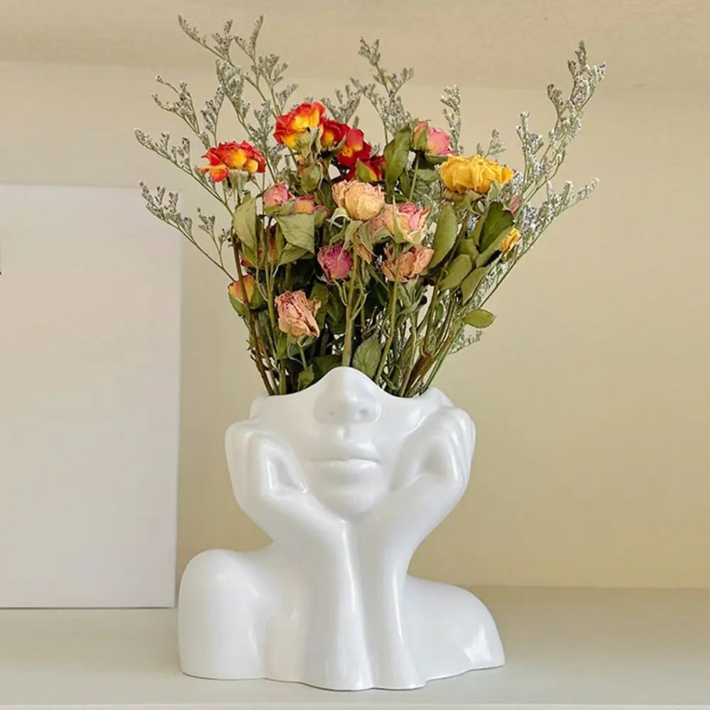Boho Half Face Vase